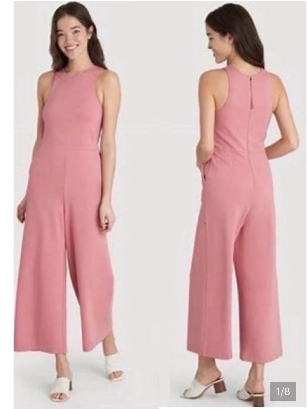 Kit and Ace Sleeveless Wide-Leg Jumpsuit in Black